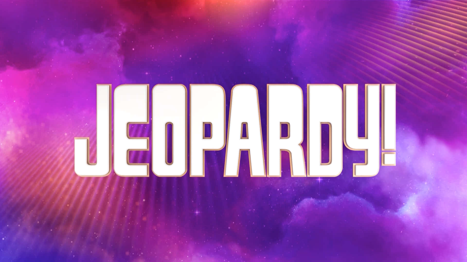 Logode Jeopardy Con Un Fondo Morado