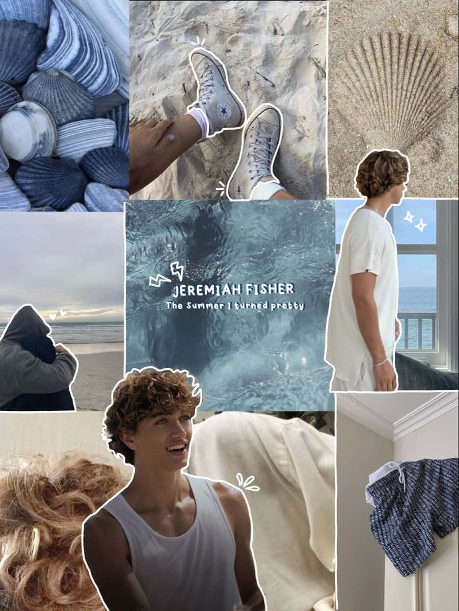 Jeremiah Fisher Summer Aesthetic Collage Wallpaper