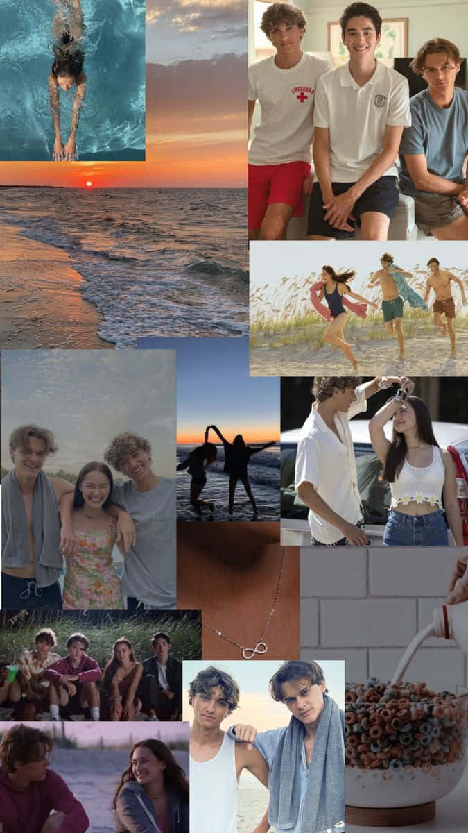 Jeremiah Fisher Summer Vibes Collage Wallpaper