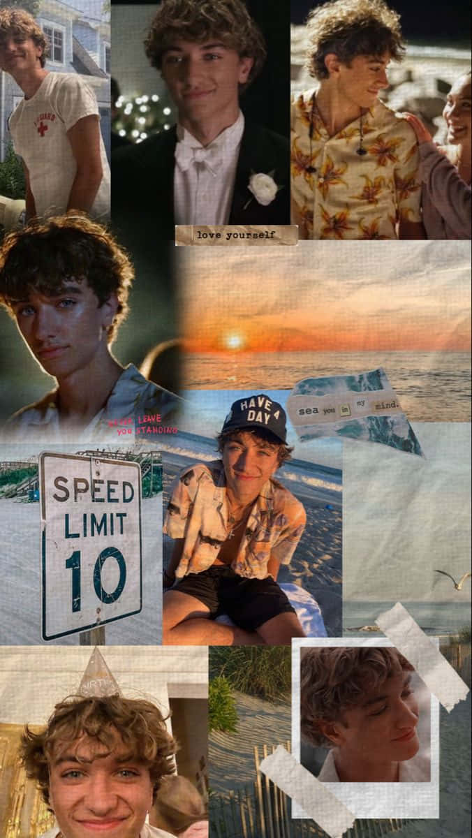 Jeremiah Fisher Summer Vibes Collage Wallpaper