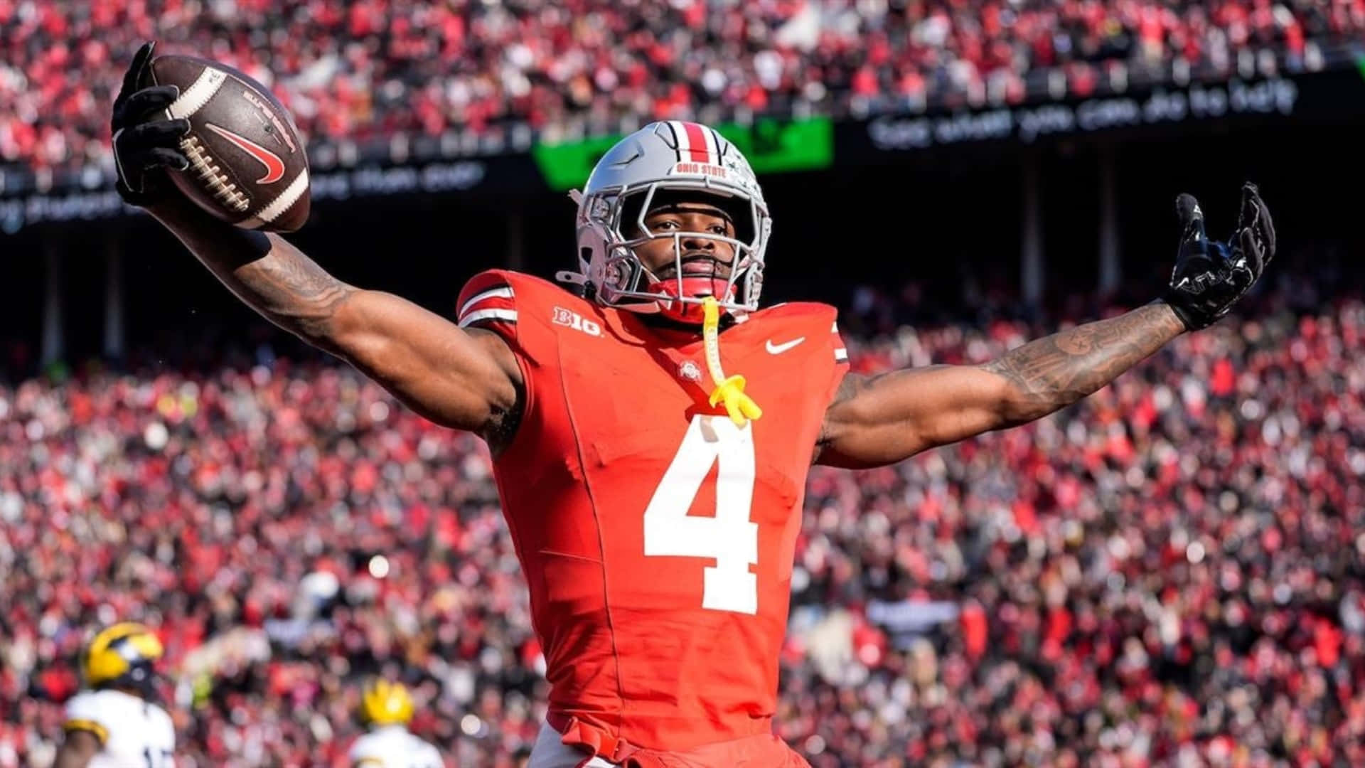 Celebración De Fútbol De Jeremiah Smith Fondo de pantalla