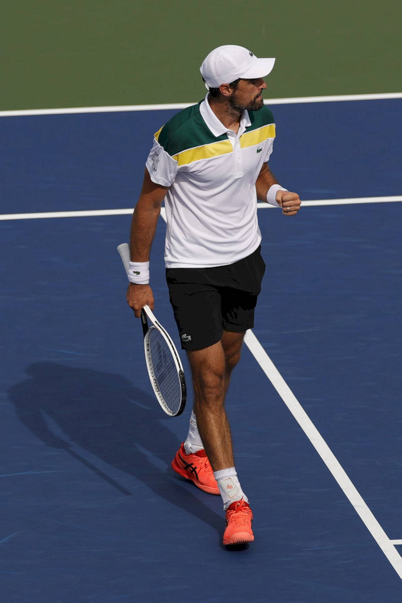 Jeremy Chardy Standing On Court Wallpaper
