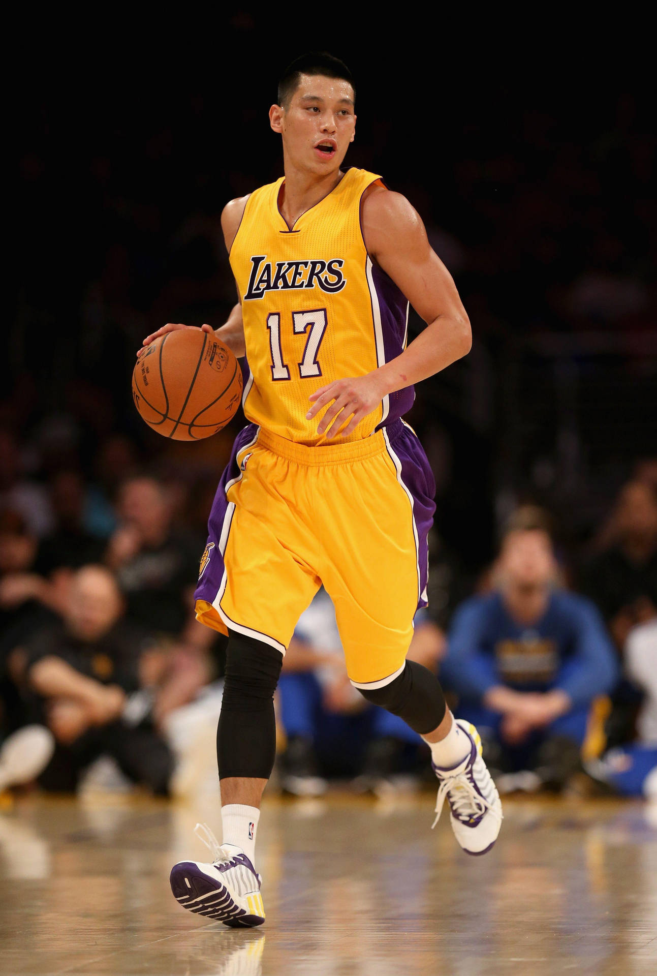 Jeremy Lin Lakers (i Sammanhanget Av Datorskärm Eller Mobilbakgrund) Wallpaper