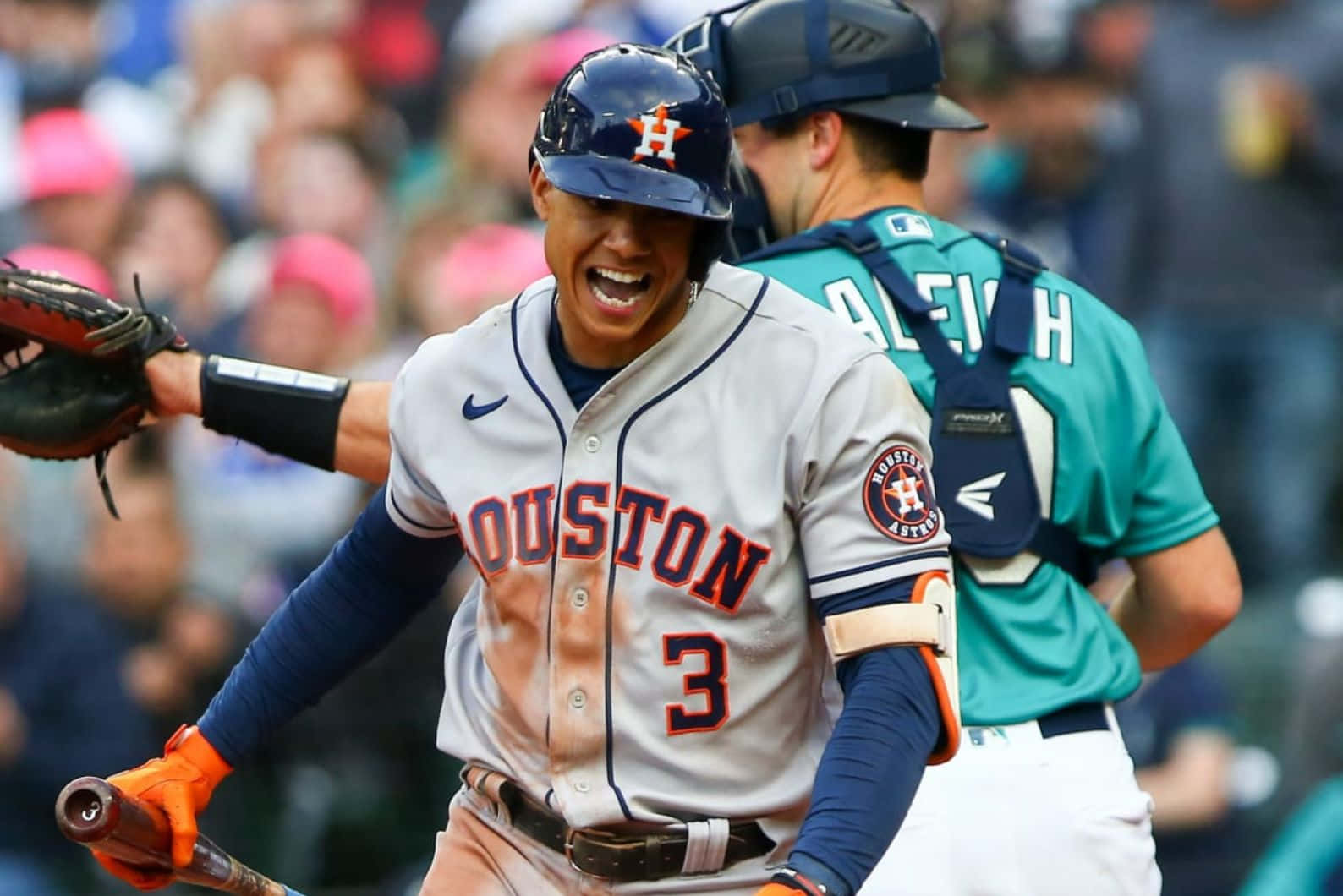 Jeremy Pena Houston Astros Viering Achtergrond