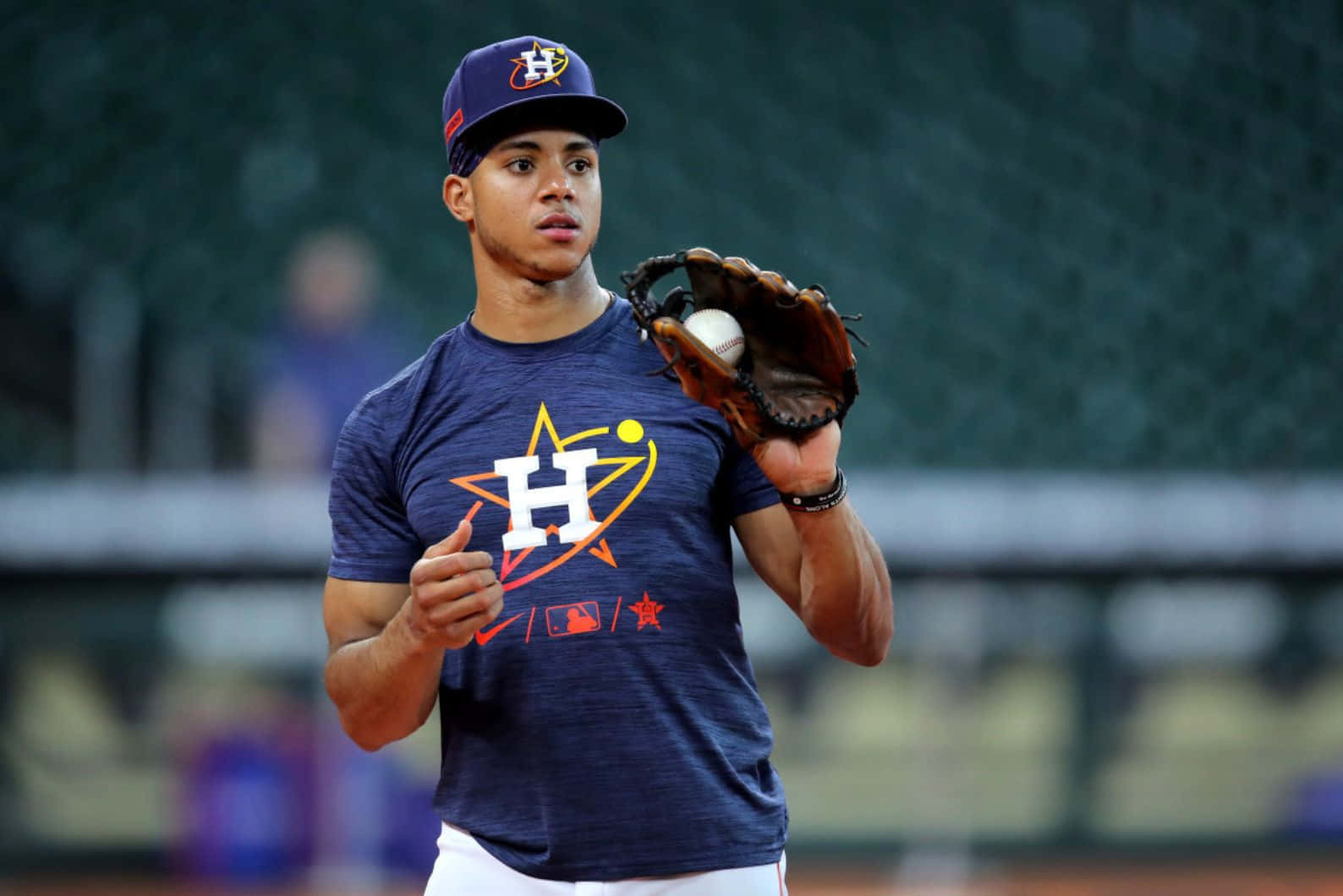 Jeremy Pena Houston Astros Pre Game Warmup Wallpaper