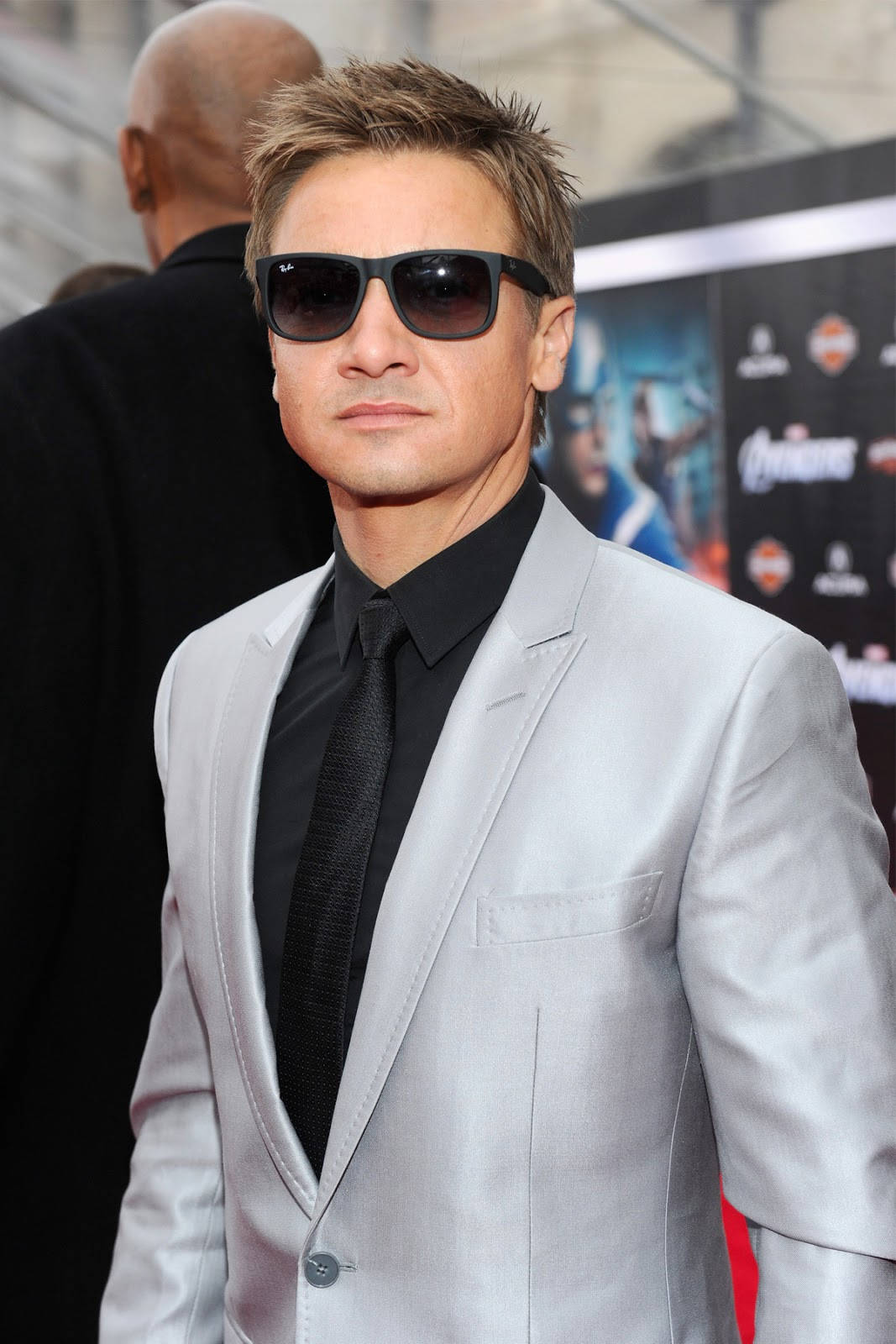 Jeremy Renner In Silver Suit