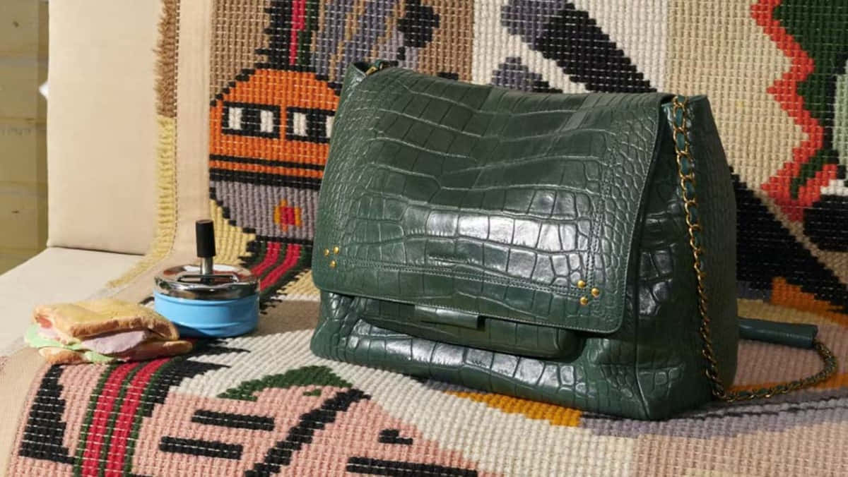 Jérôme Dreyfuss Lulu Bag On Textile Wallpaper