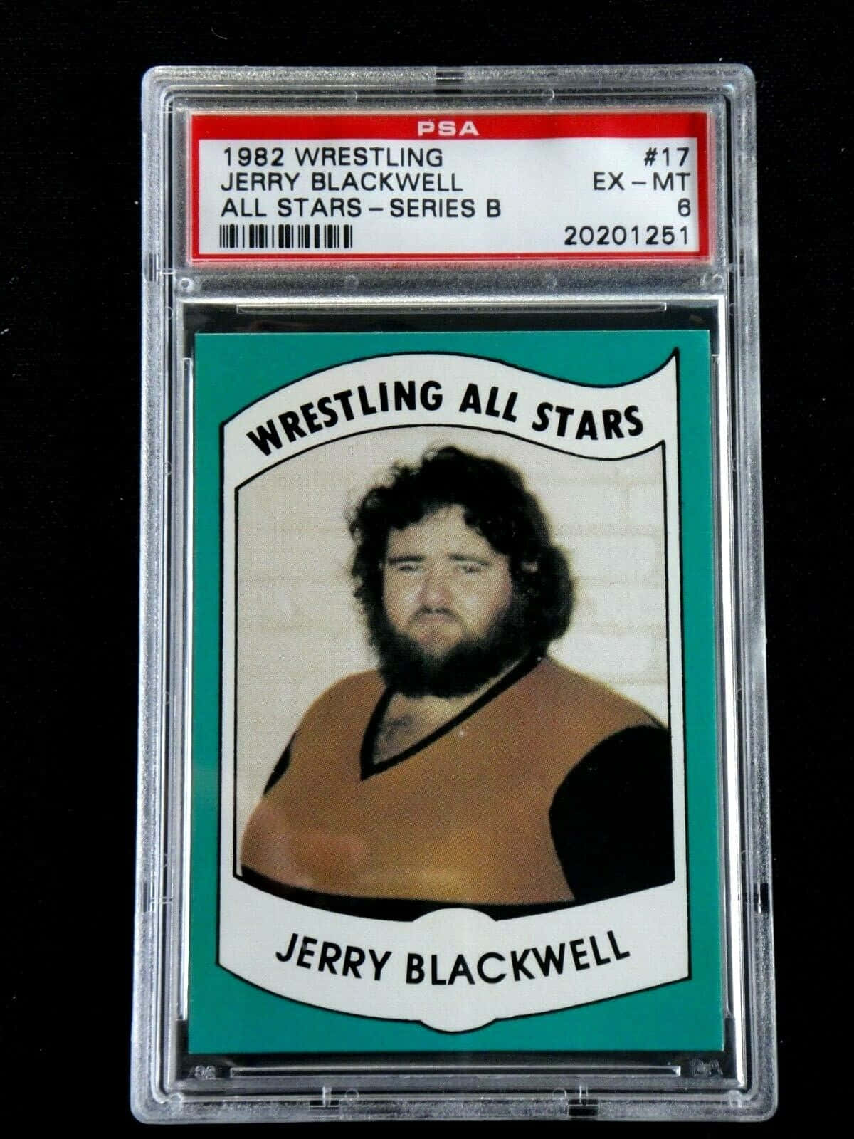 Jerry Blackwell Trading Card giver detaljerede skitser og klare farver. Wallpaper