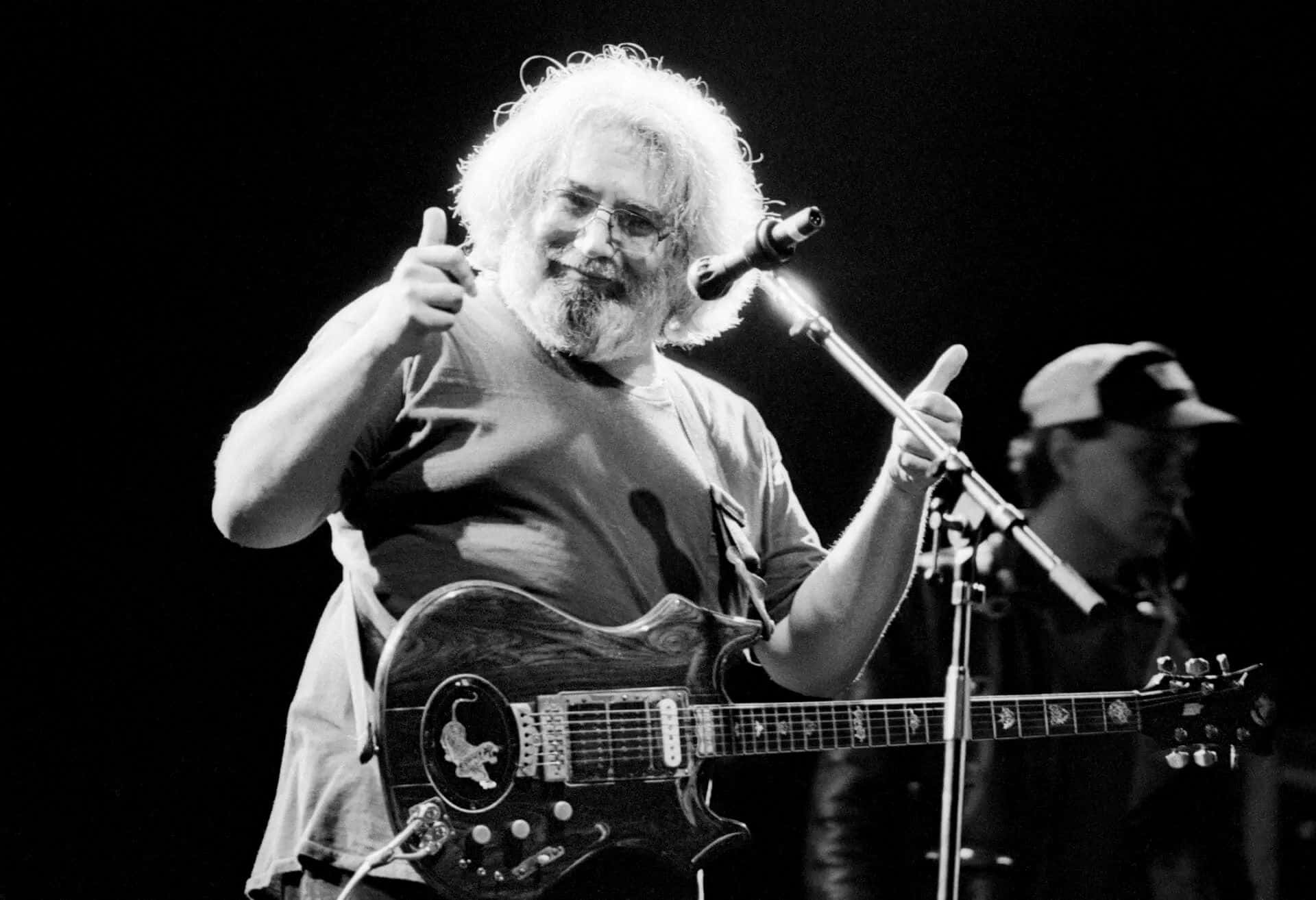 Jerry Garcia Performing Live Wallpaper