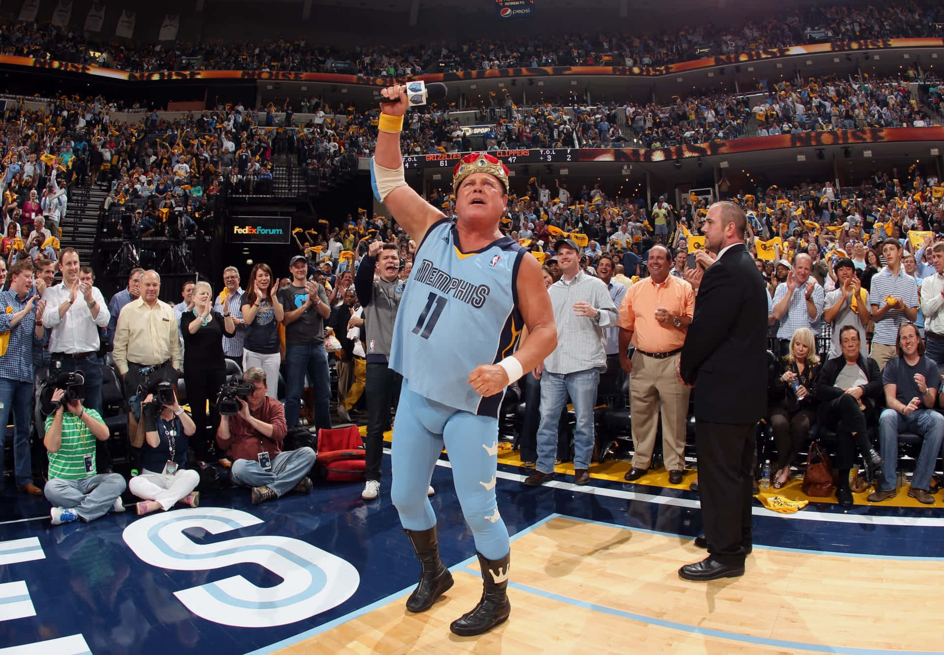 Jerry Lawler As NBA Special Guest Announcer Wallpaper