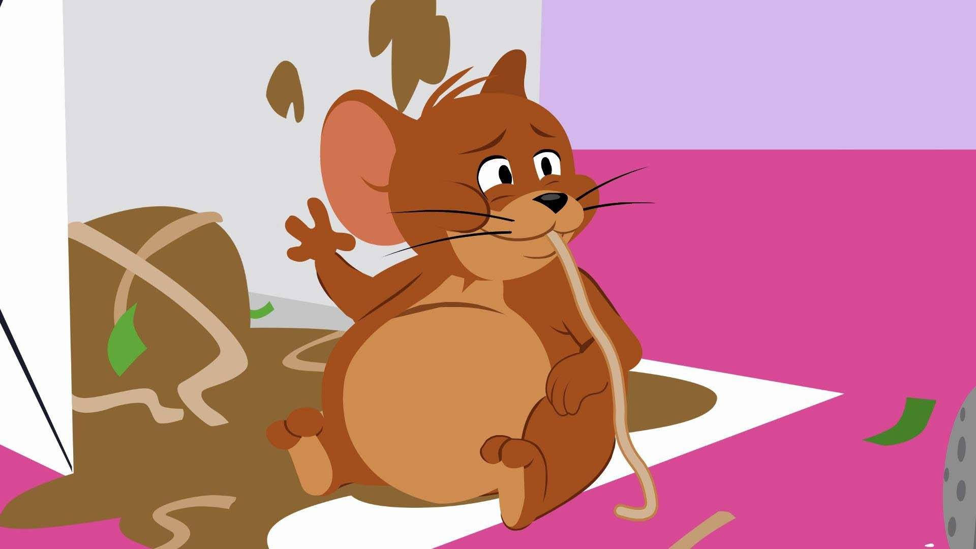 Jerry Mouse Belly Achin' Wallpaper