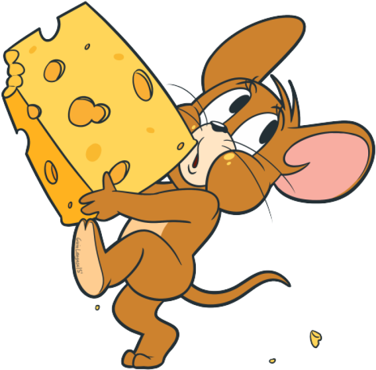 Jerry_with_ Cheese_ Vector_ Art PNG