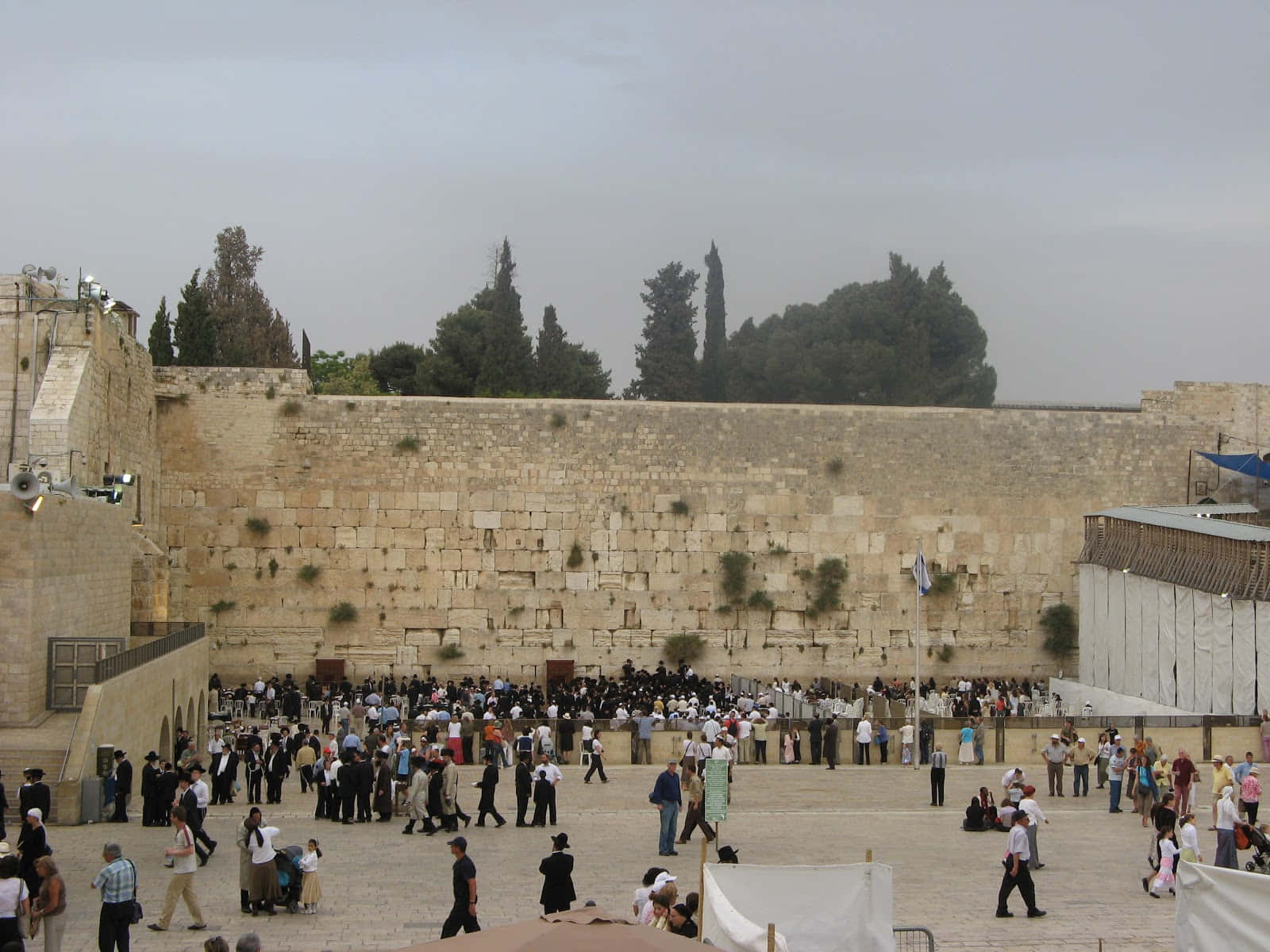Jerusaléncritica Al Muro De Los Lamentos De Israel. Fondo de pantalla