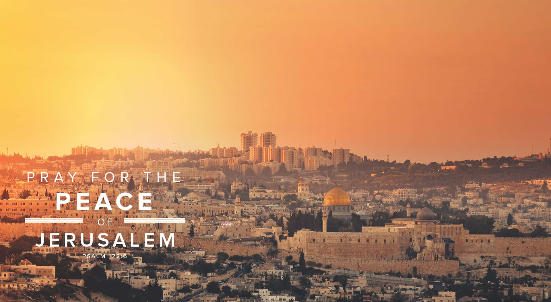 Jerusalem Sunset Prayer Wallpaper