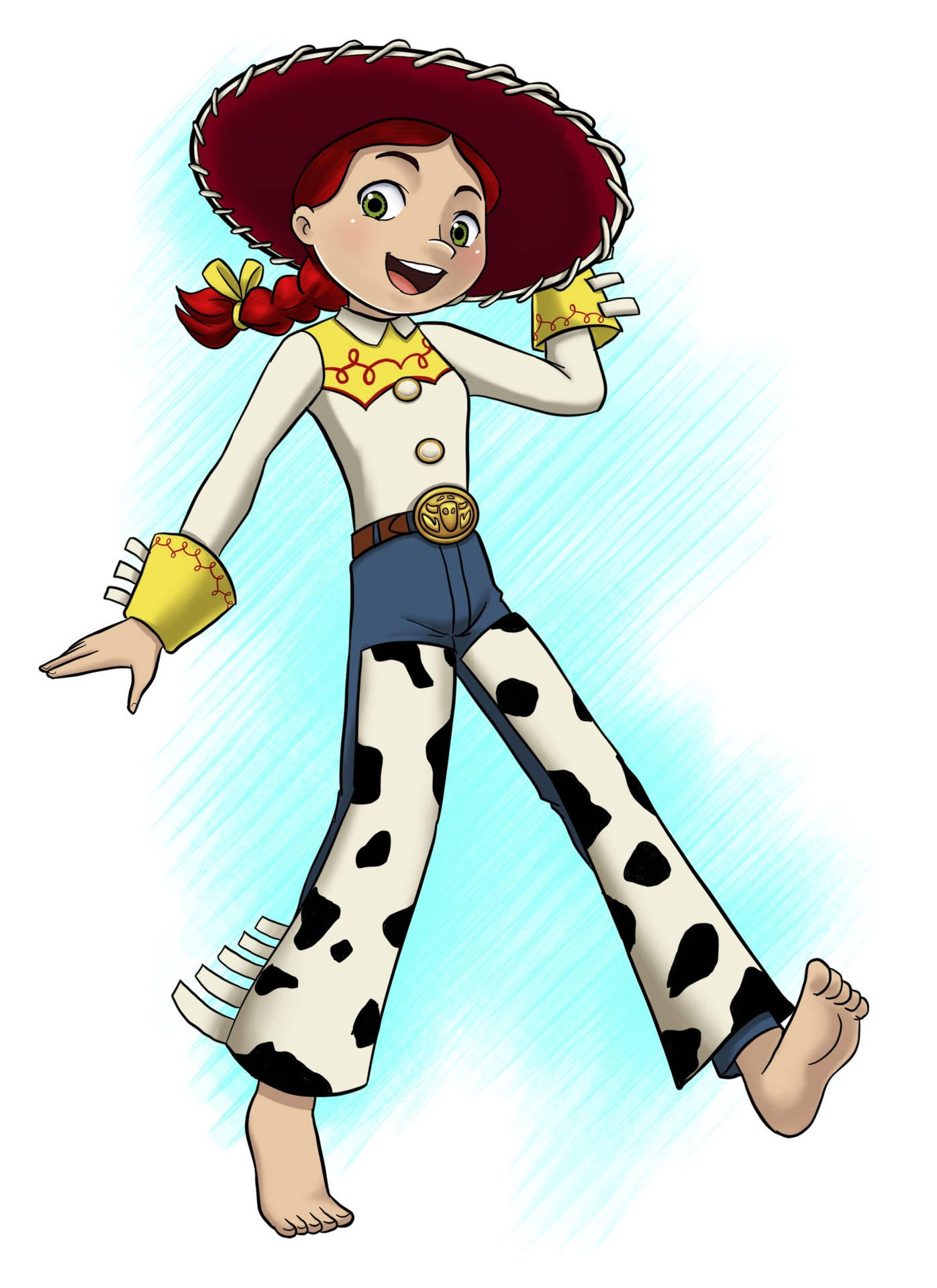 Jessie Toy Story Bare Foot Background