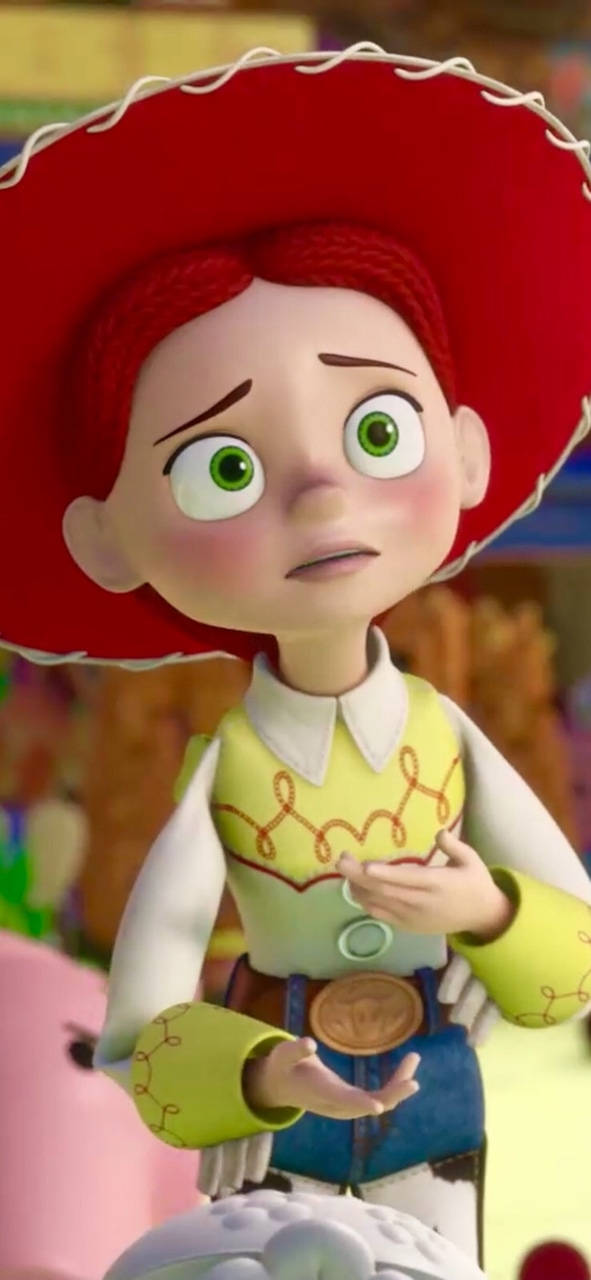 Jessie Toy Story Looking Emotional Background