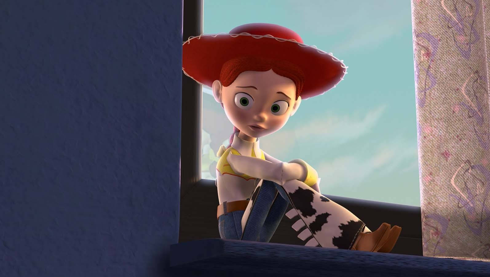Jessie Toy Story Seated Beside Window Background