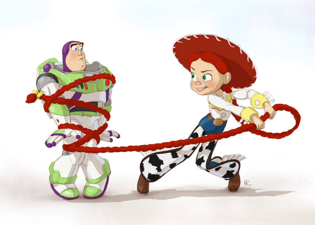 Jessie Toy Story Tied Buzz Lightyear Background