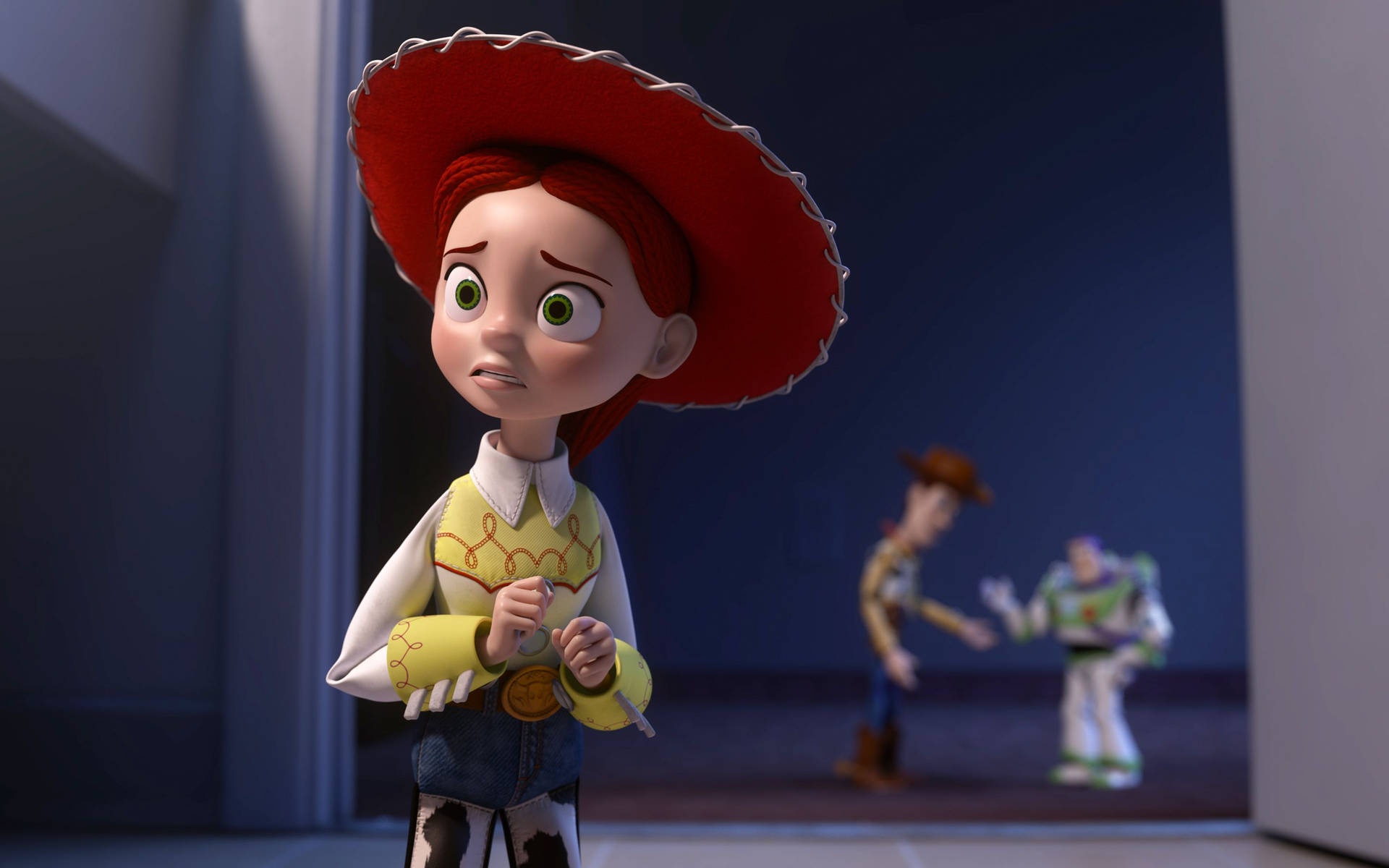 Jessie Toy Story With Friends Behind Background