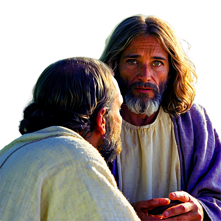 Jesus And Nicodemus Png 05032024 PNG