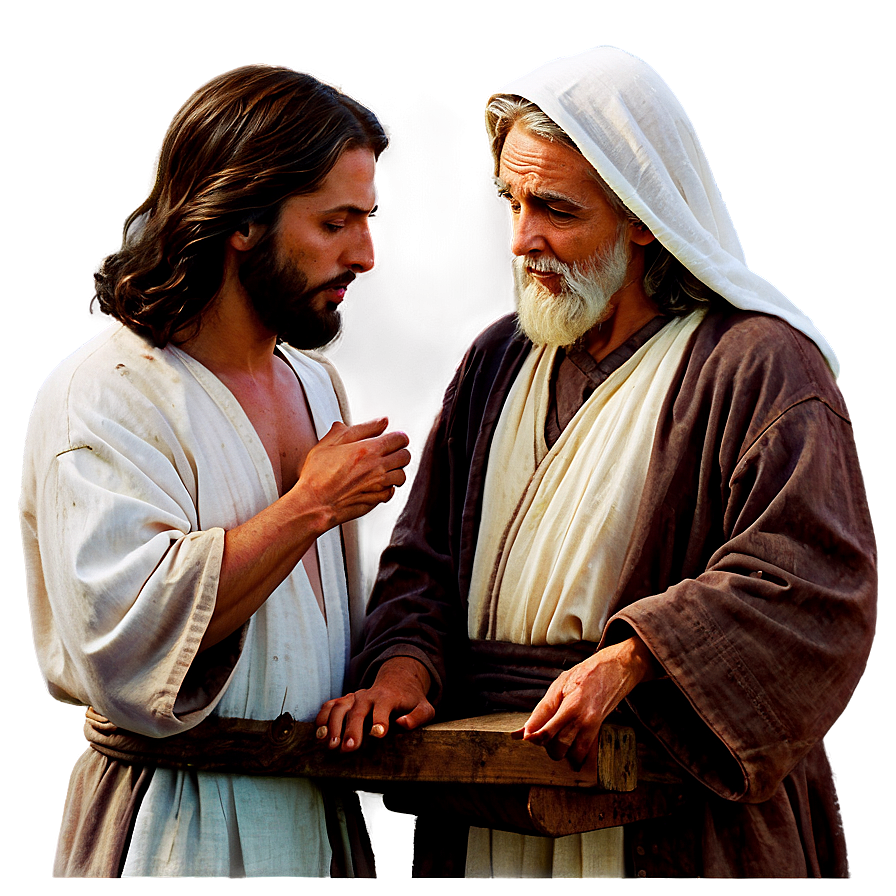 Jesus And Nicodemus Png 34 PNG