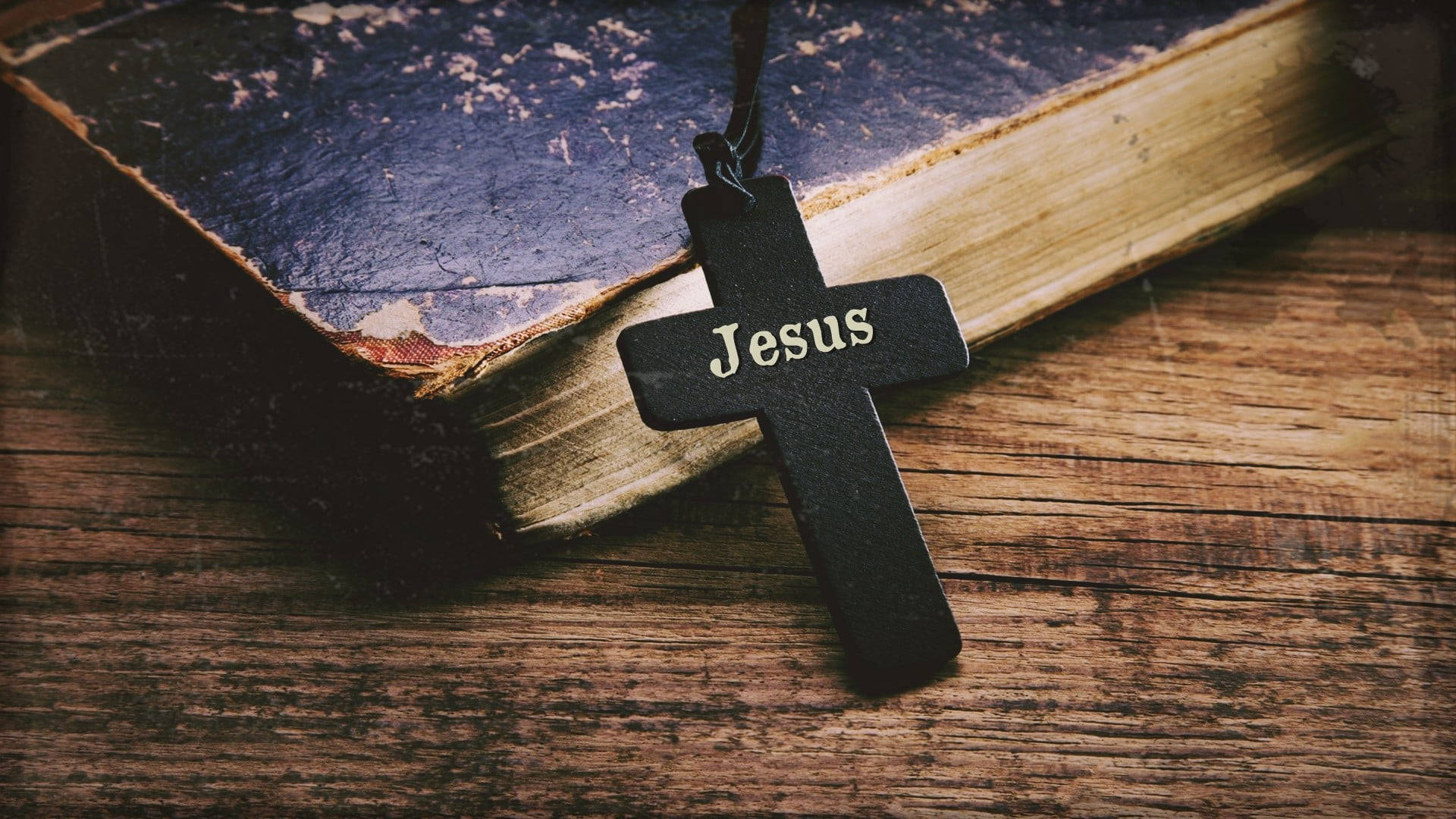 Jesuscristo - Cruz Negra Papel de Parede