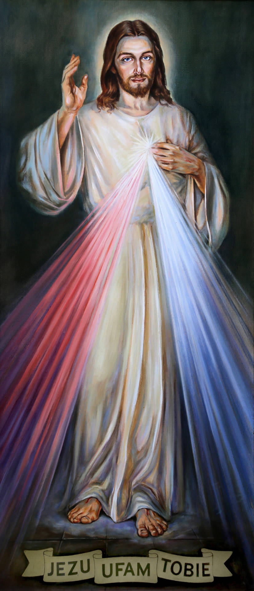 Jesus Christ Hand Painted Wallpaper