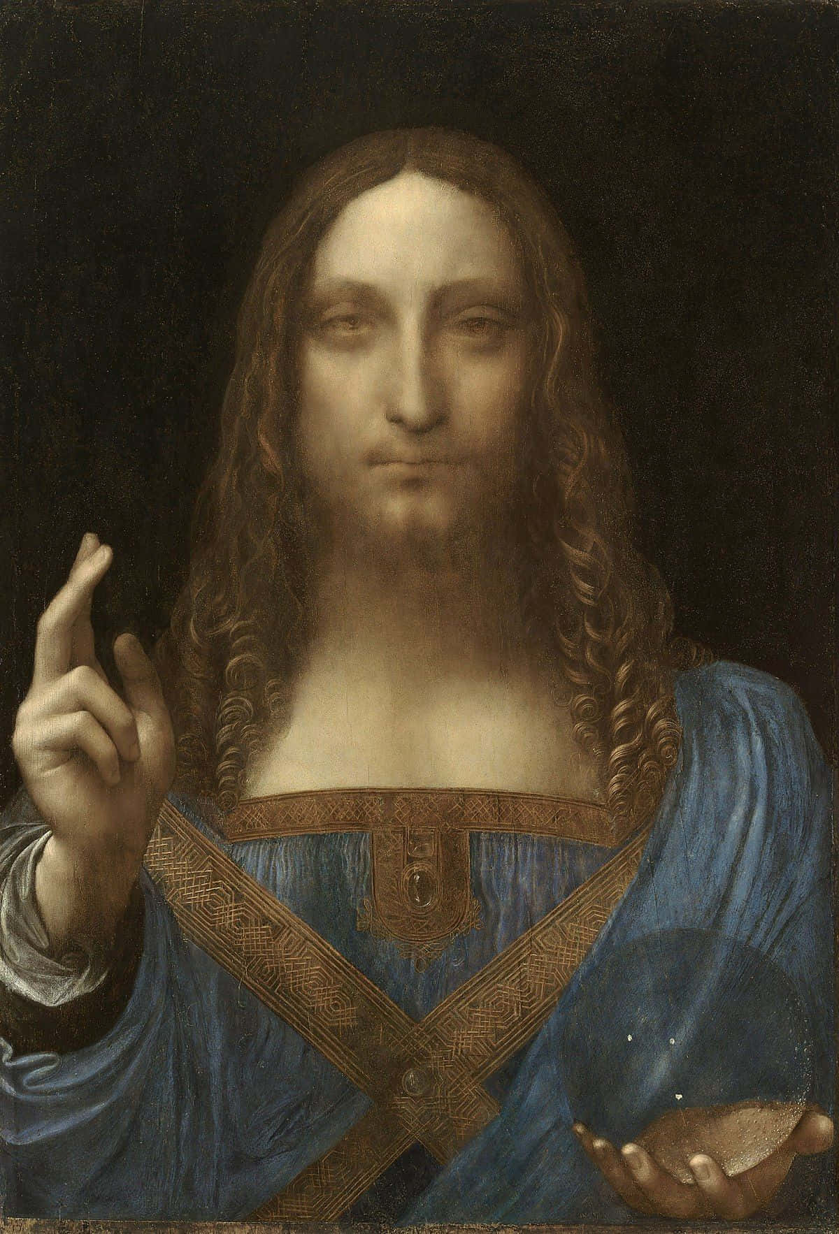 Jesuskristus Bild Av Salvator Mundi