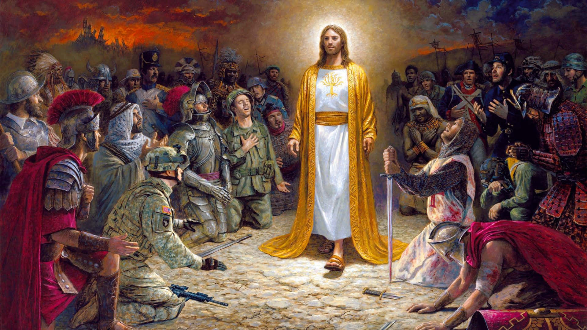 Soldateraf Jesus Kristus-billede.