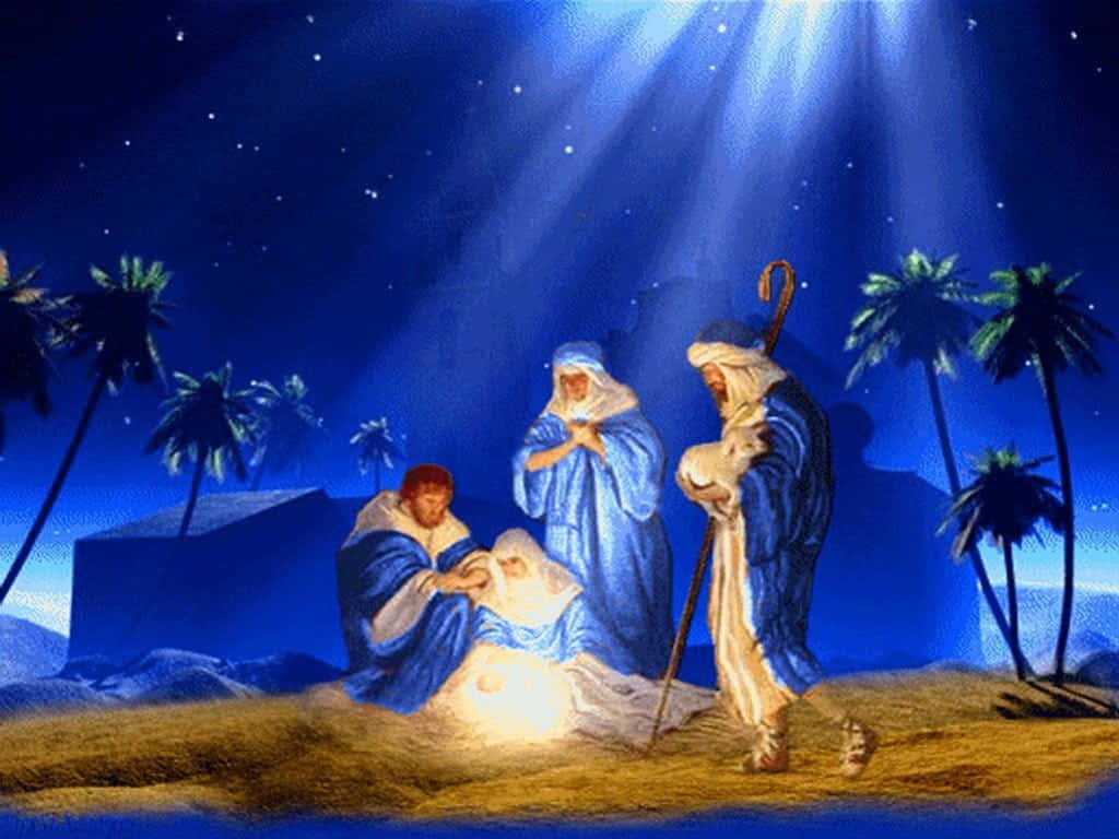 Christmas With Christ Wallpaper