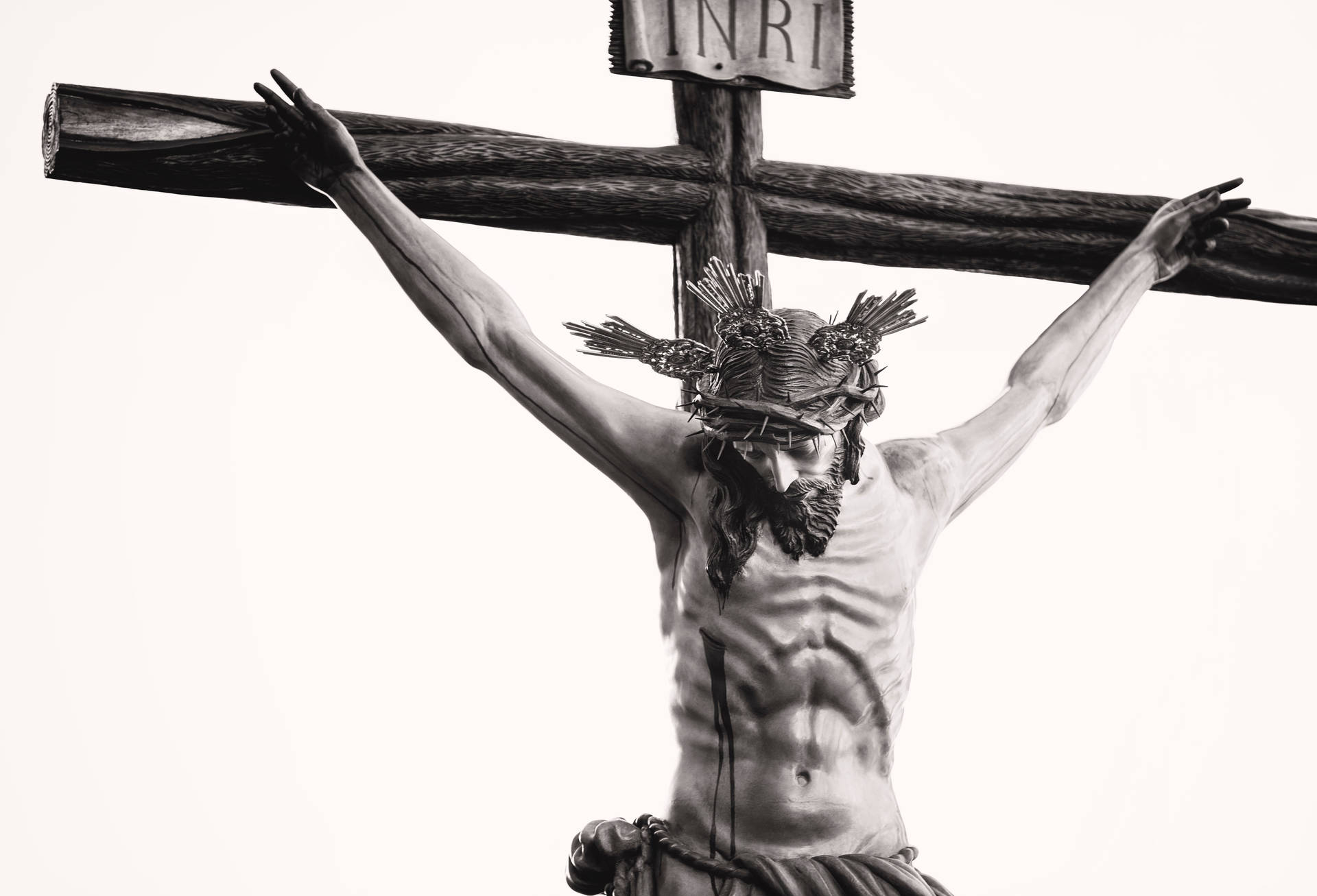 Jesus Cross Sculpture Wallpaper