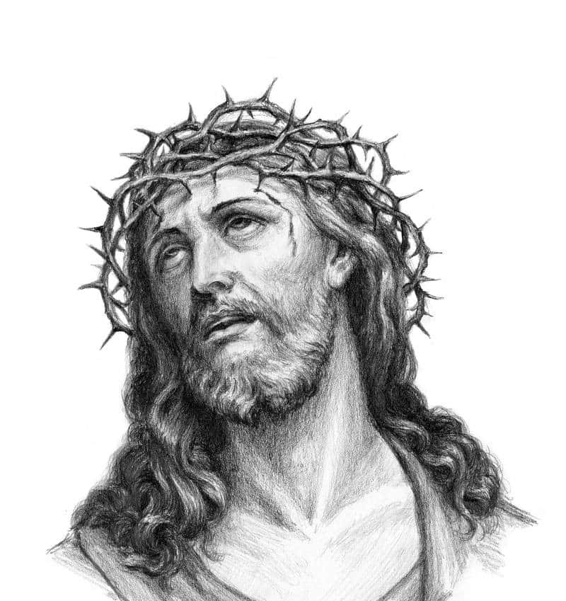 Jesucristousando Corona De Espinas. Fondo de pantalla