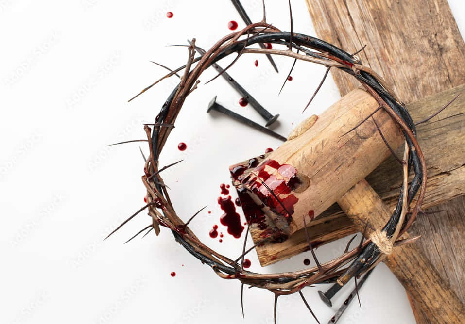 Jesus Christ With Crown Of Thorns Wallpaper