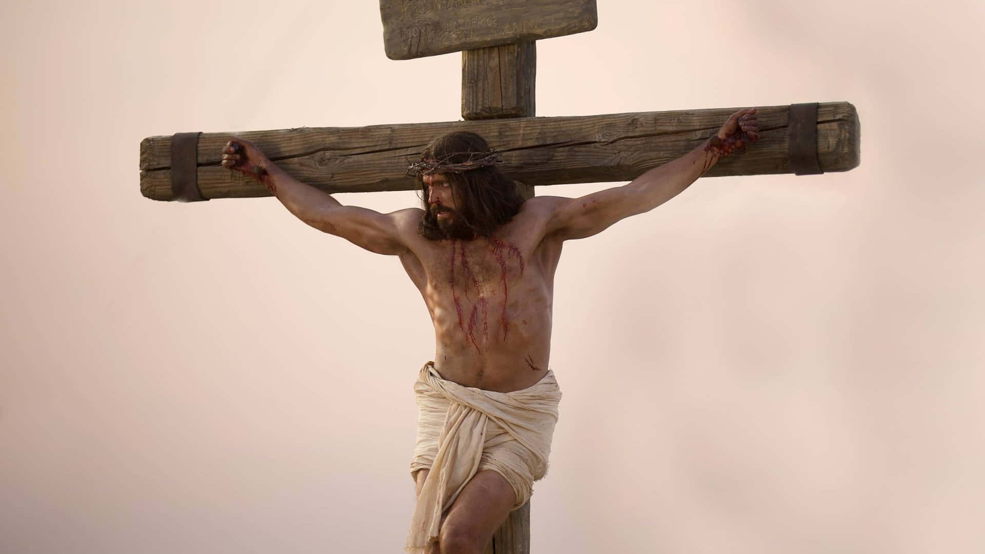 Jesus Christ on the Cross at Calvary Wallpaper