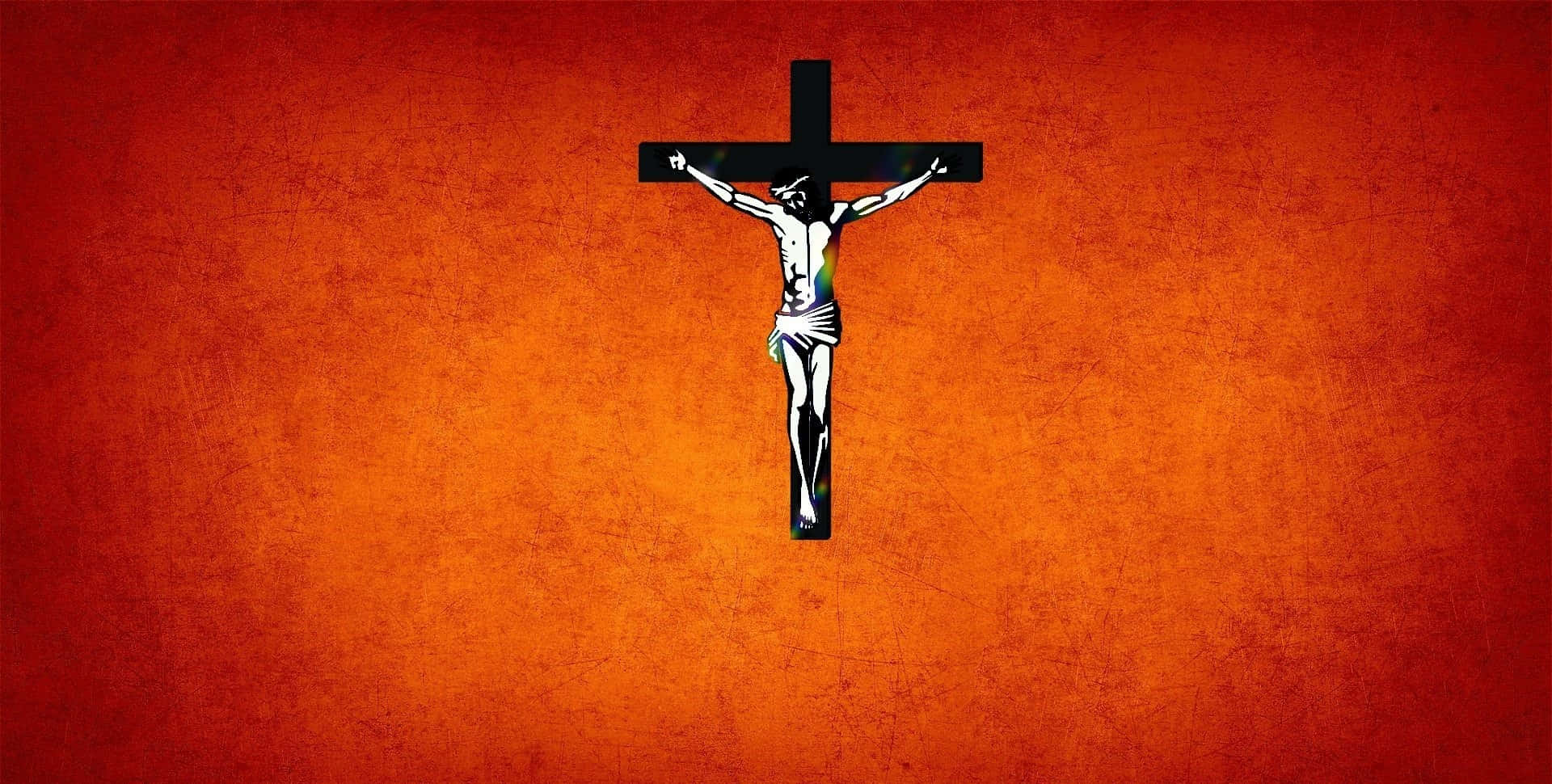 The Heart-Wrenching Moment of Jesus' Crucifixion Wallpaper