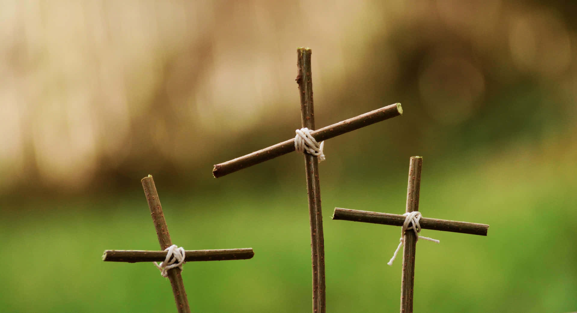 De Kruisiging Van Jezus Christus Op Golgotha Achtergrond