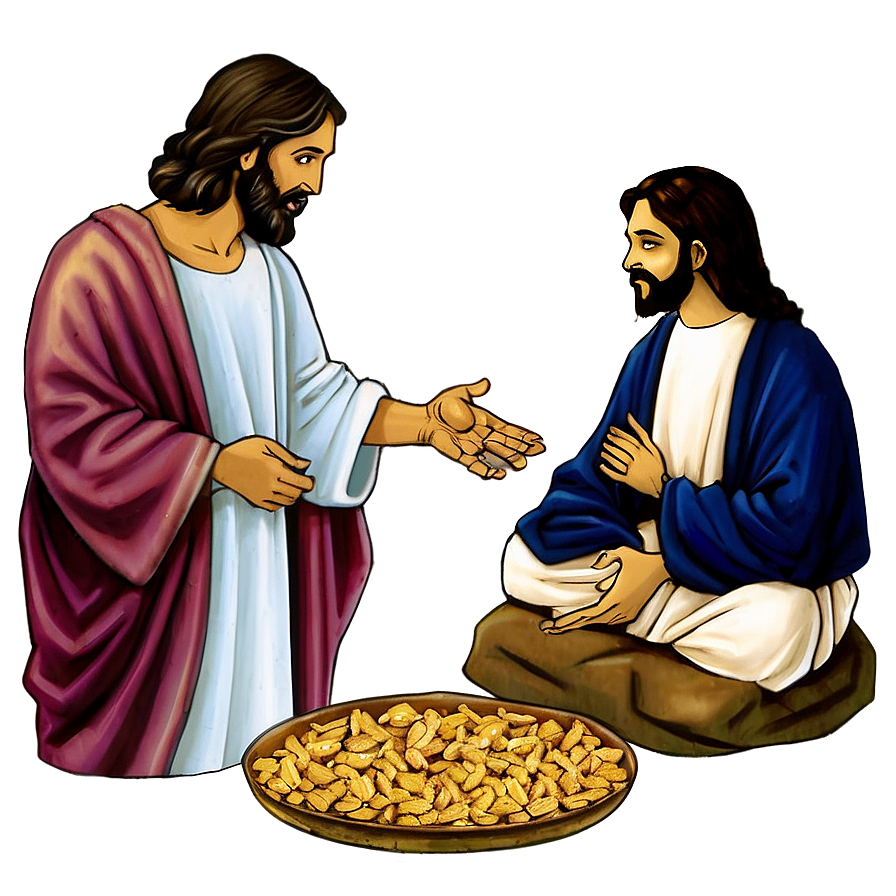 Download Jesus Feeding The 5000 Png Nrb65 | Wallpapers.com