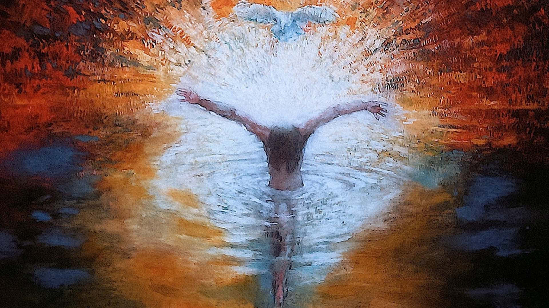 Painting Of Jesus God Holy Spirit Picture