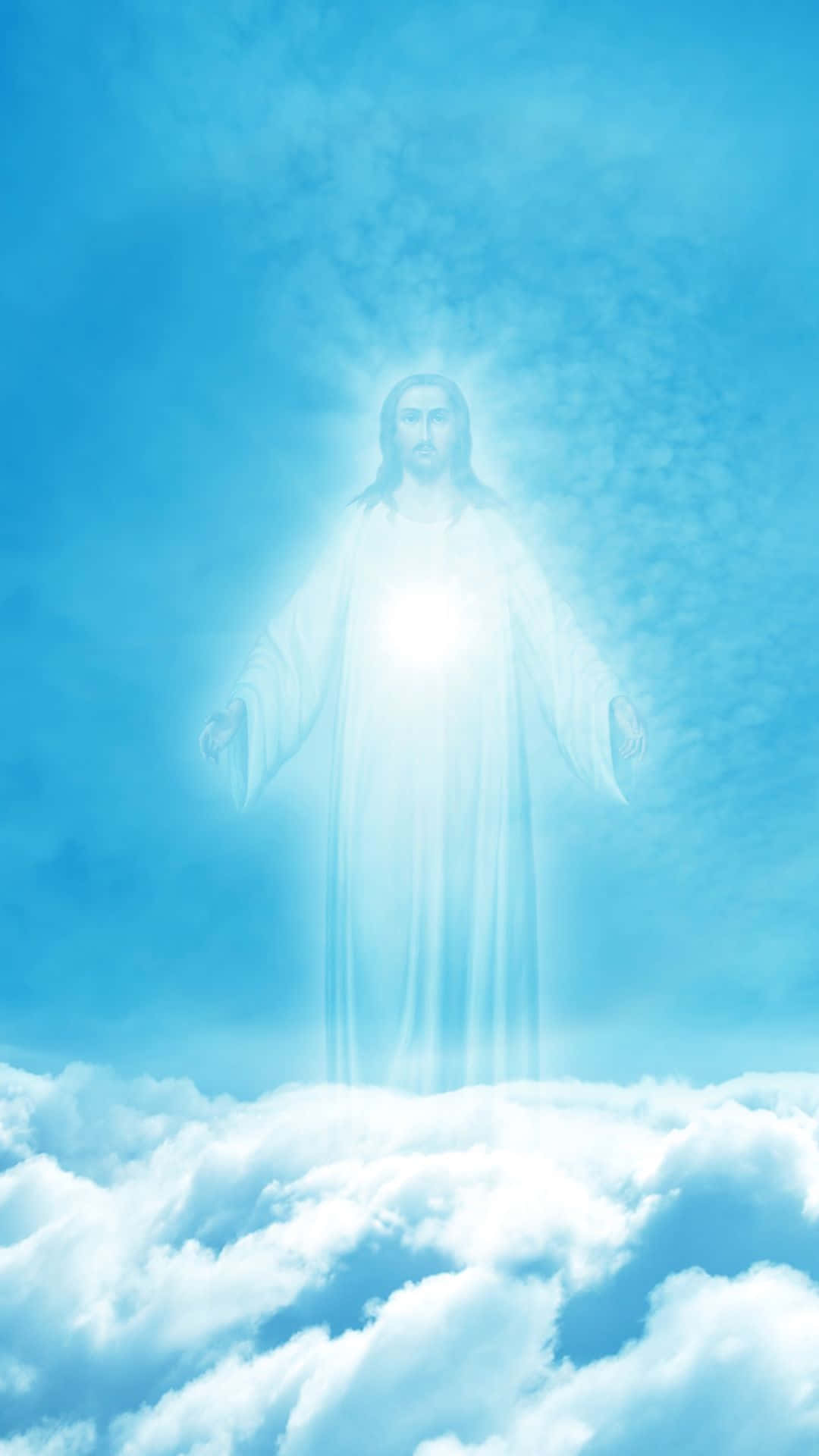 Jesus Ascending Into Heaven Wallpaper