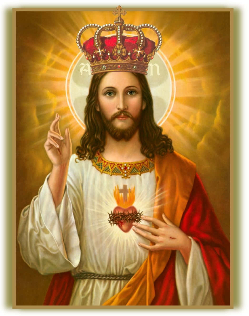 Discover the divine power of Jesus Is King Wallpaper