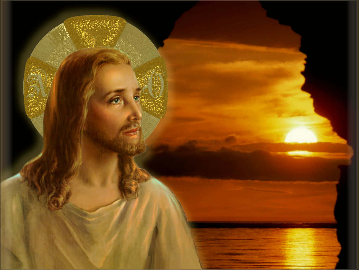 Jesus Is King Cave Sunset Wallpaper