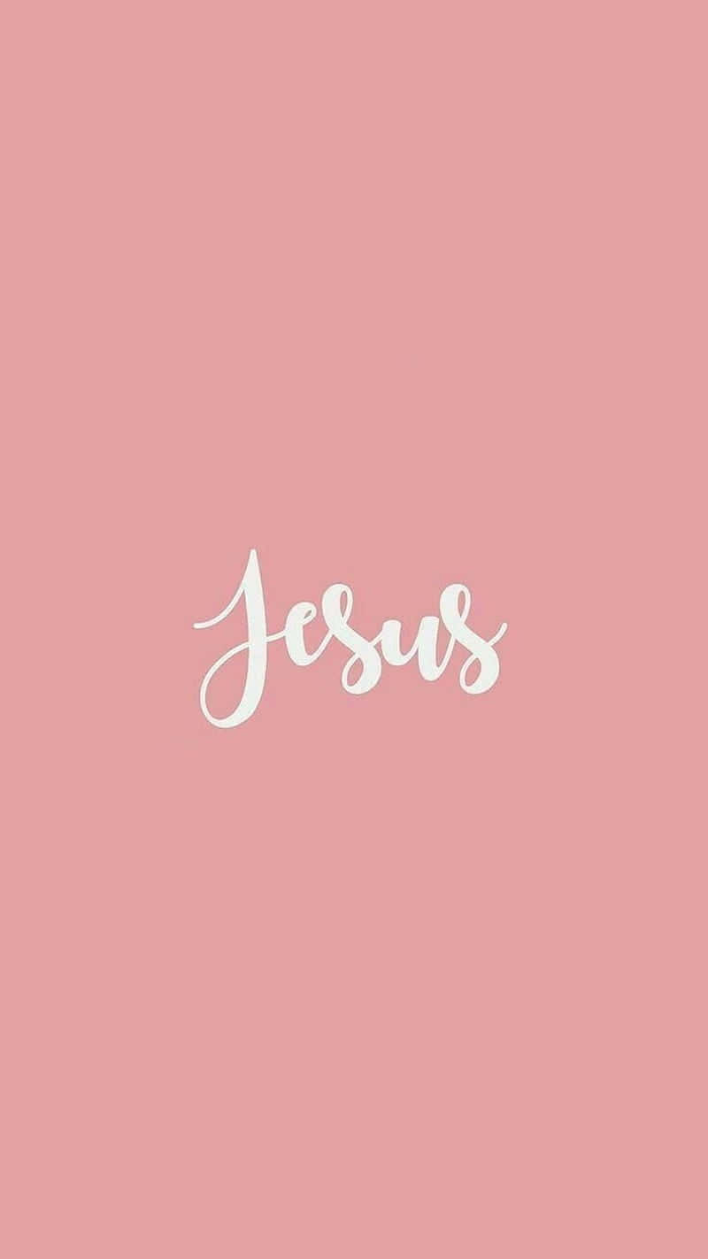 Jesus Is King In Pink Wallpaper