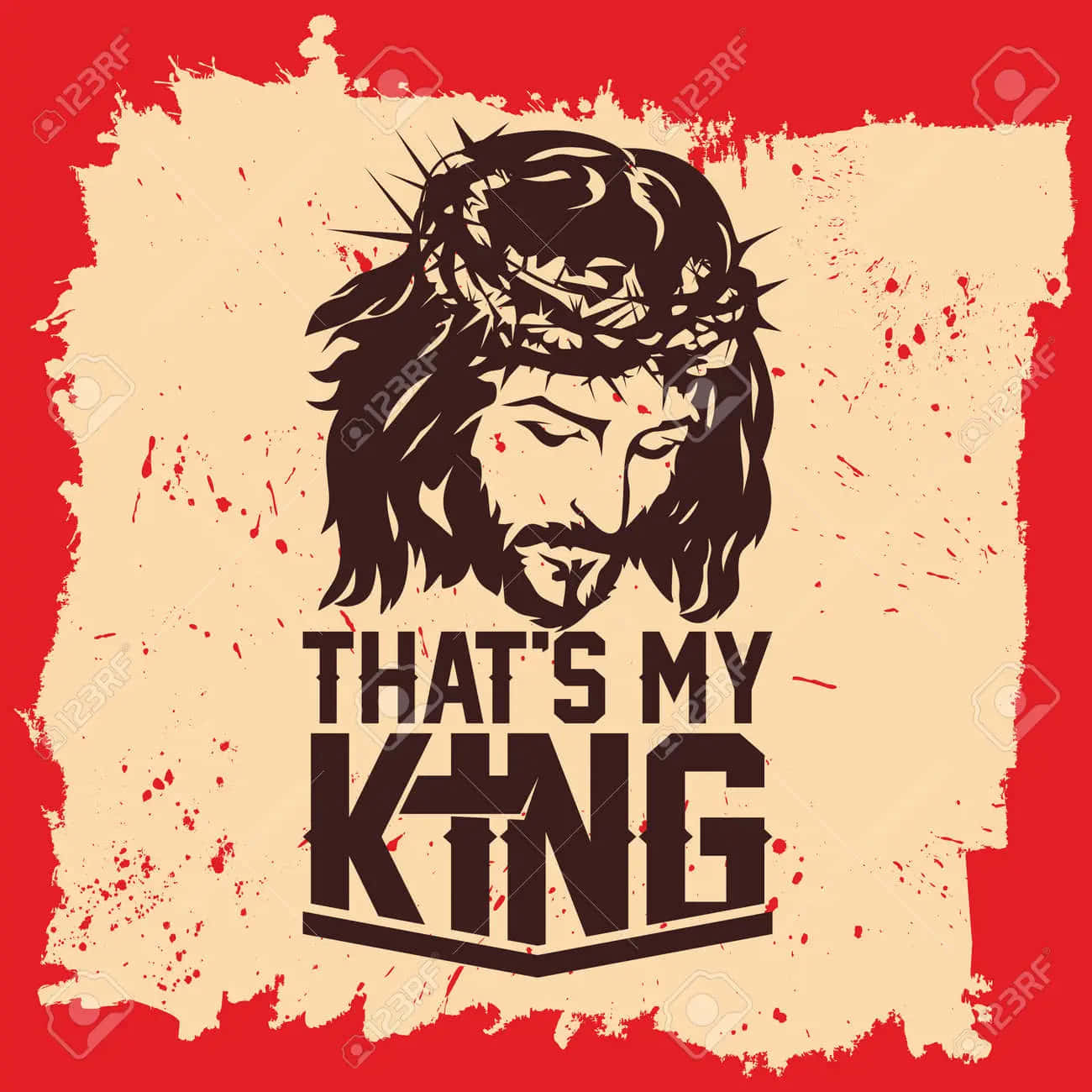 Jesus Is King - Trust In His Plan Wallpaper