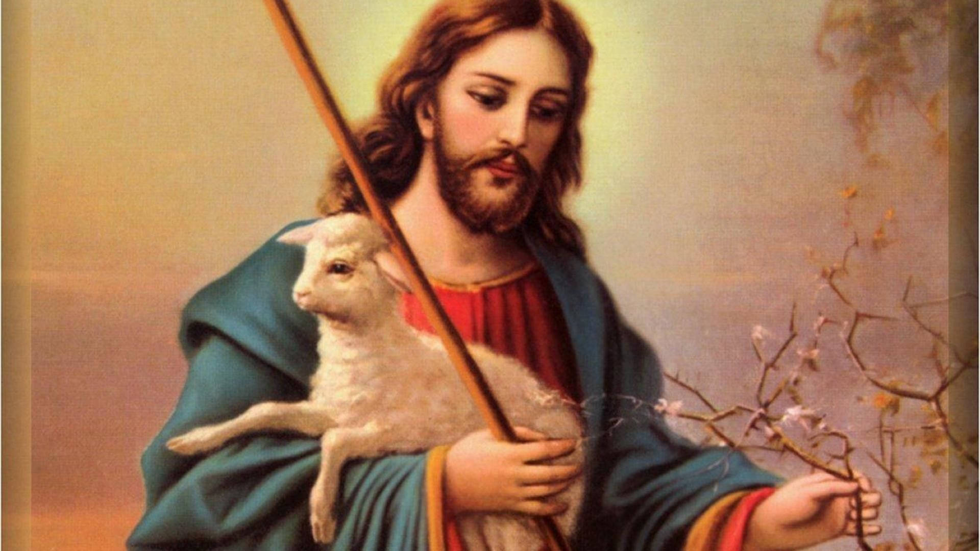 Download Jesus Is Mankind's Shepherd Wallpaper 