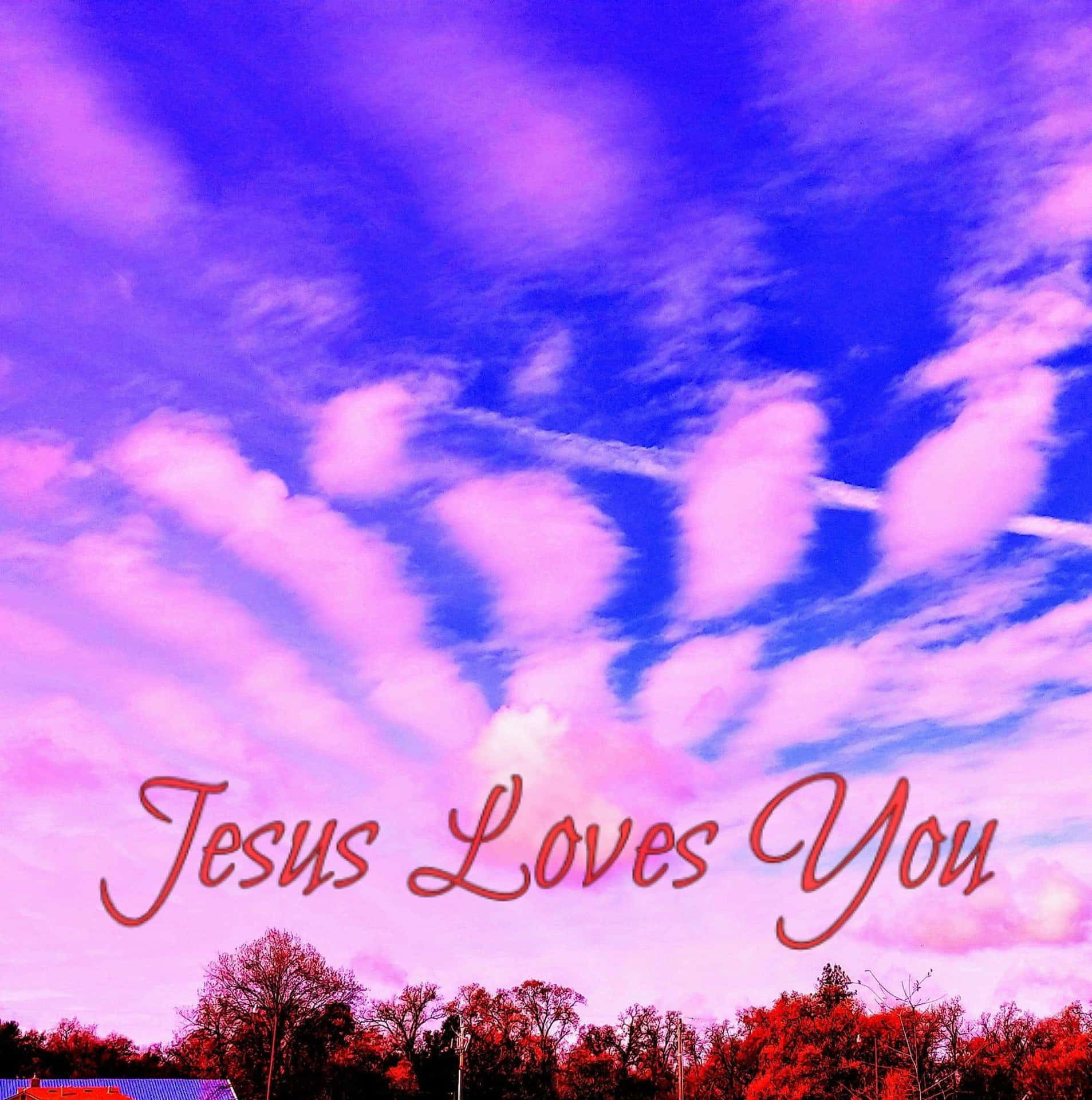 Jesus elsker dig. Wallpaper