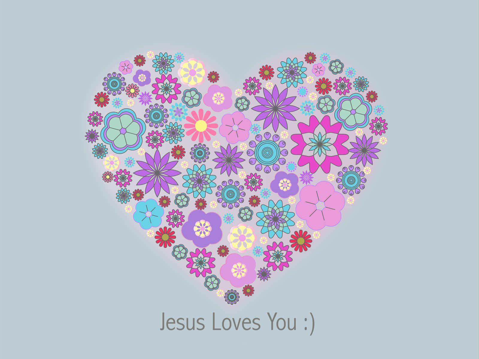 Jesus Loves You. Wallpaper