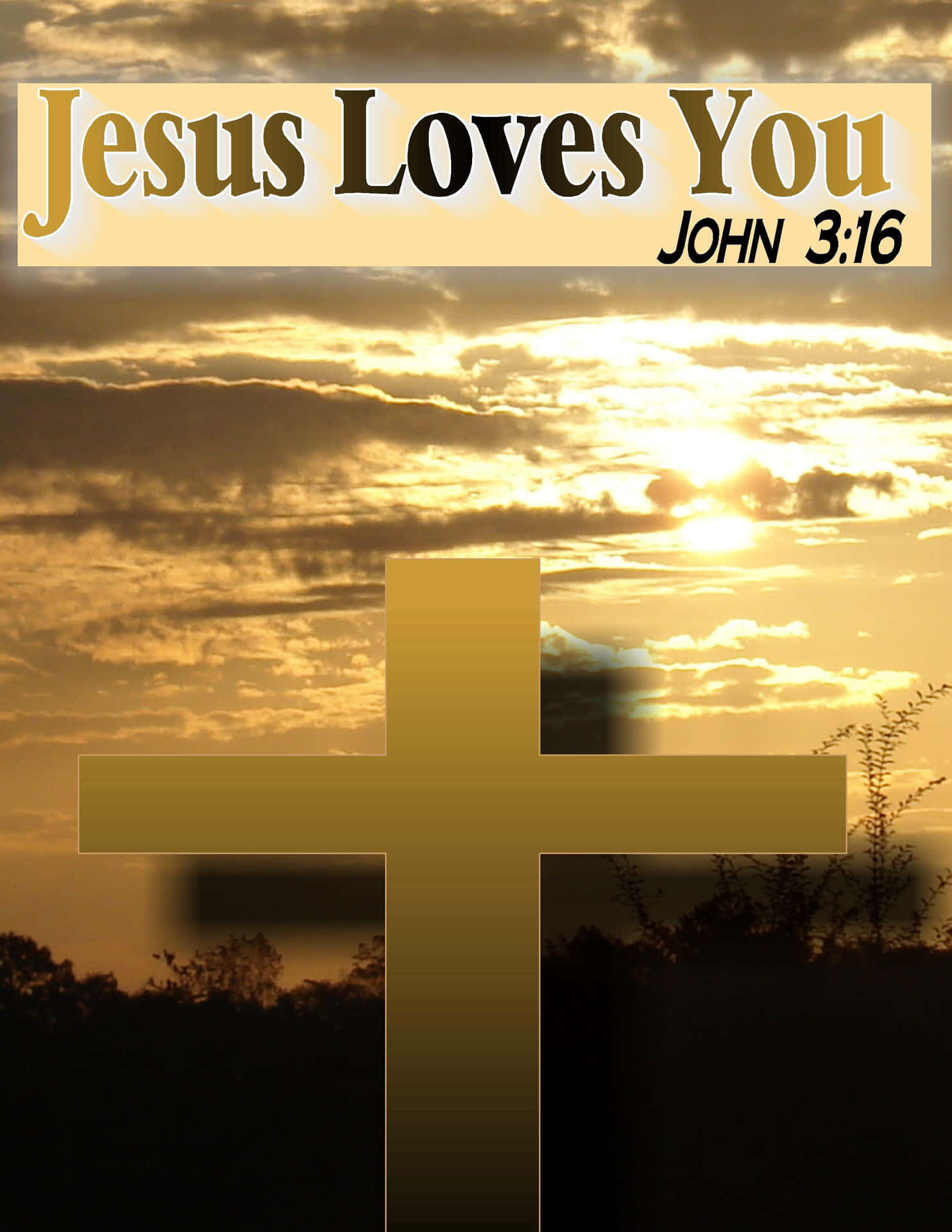 "Jesus loves you, and never forget that" Wallpaper
