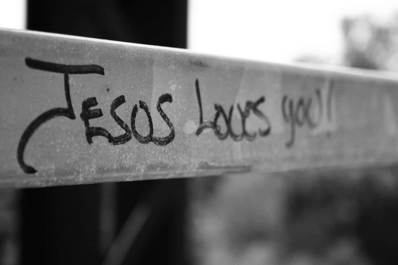 Jesus elsker dig ubetinget. Wallpaper