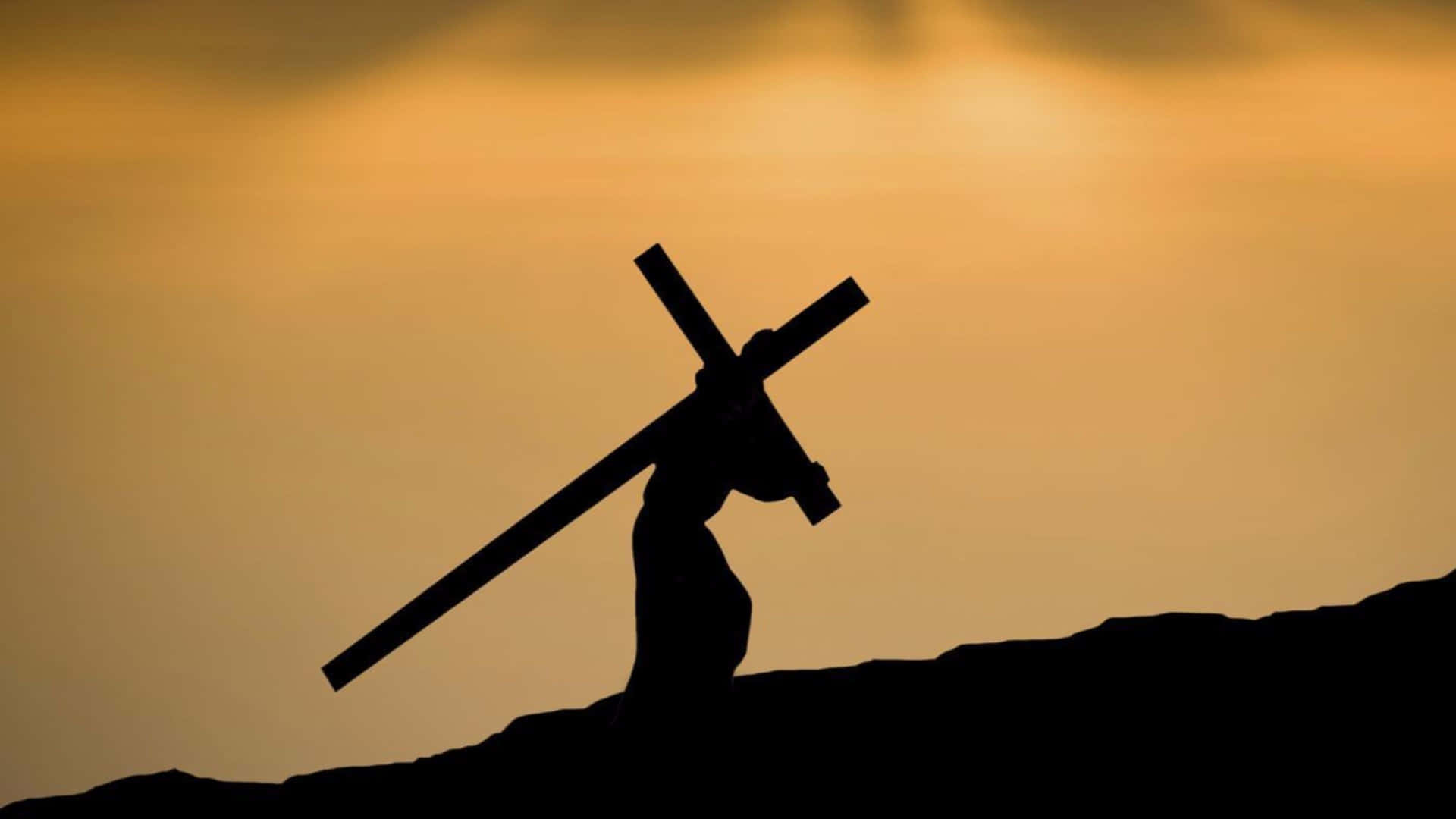 Silhouette Of Jesus On The Cross Pictures