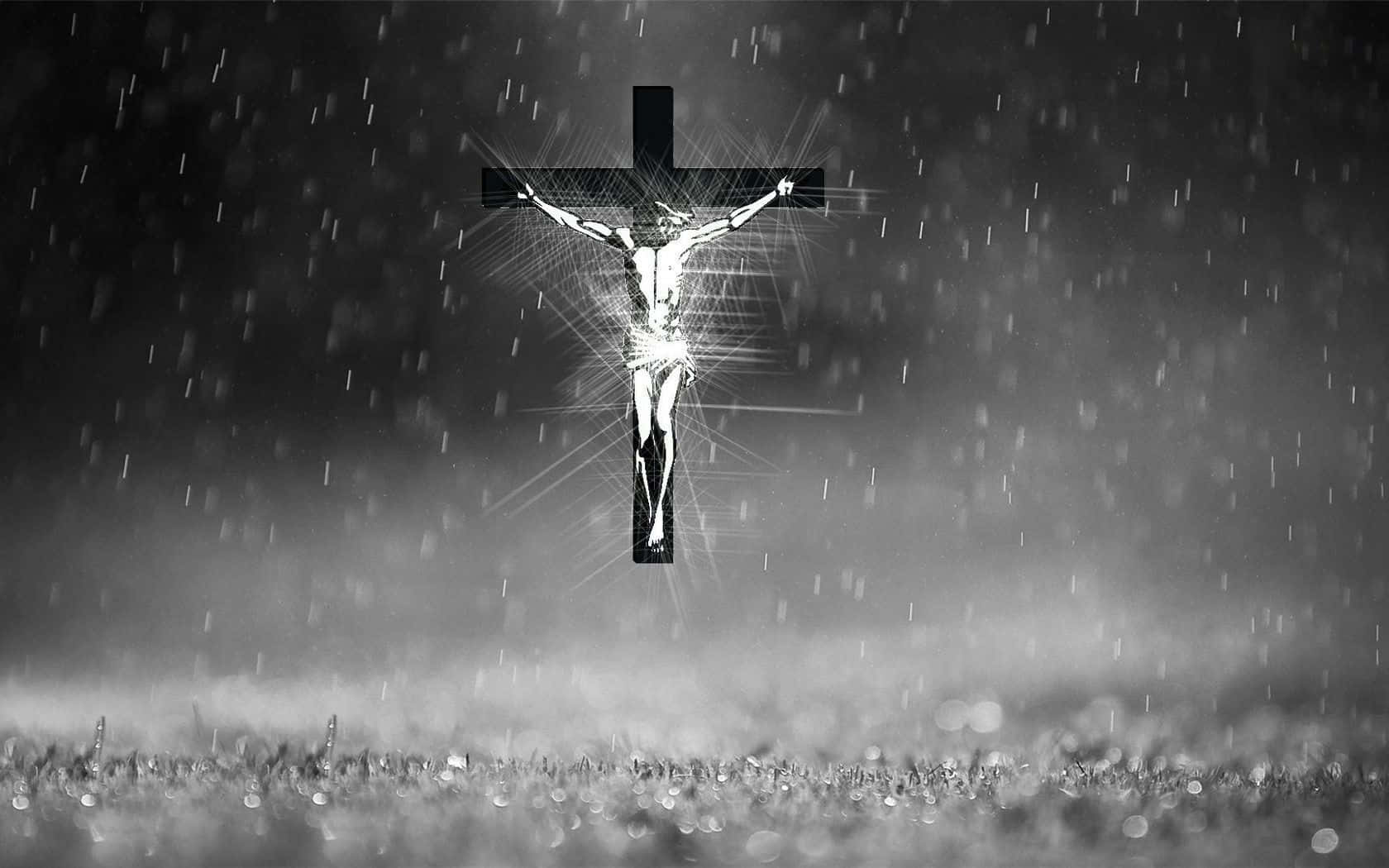 Jesus On The Cross With Raindrops Pictures
